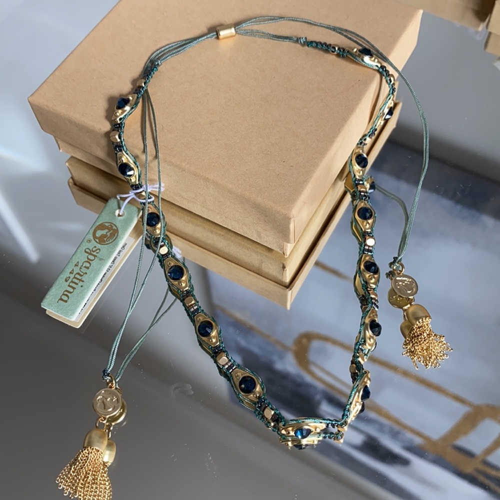 Spartina 449 Woven Adjustable Choker Necklace